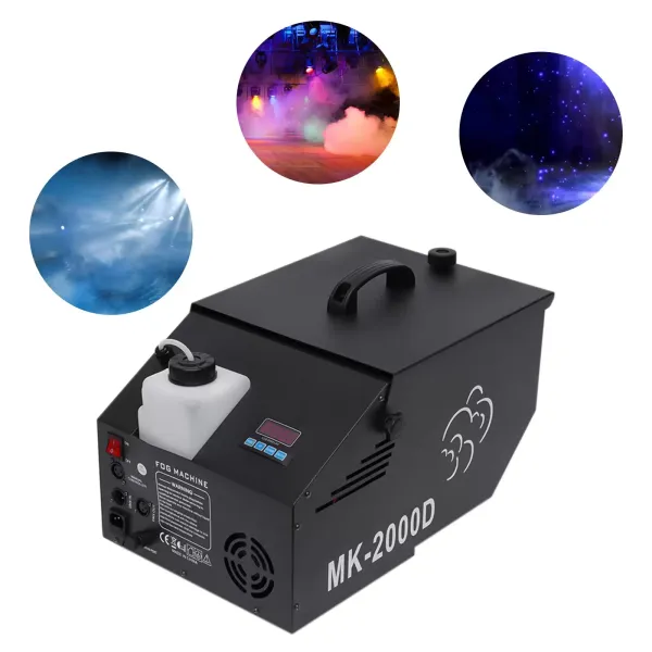 Laagliggende rookmachine DMX rookmachine podiumfogger 1200W met externe rookafdekking Laagliggende rookmachine DMX rookmachine podiumfogger 1200W met externe rookafdekking