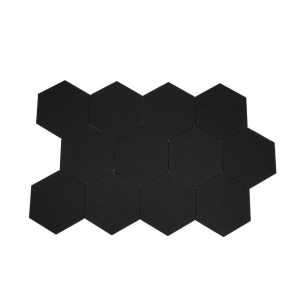 12 stuks, Geluidsabsorberende wand met hoge dichtheid voor wanddecoratie en akoestische behandeling, 30*35cm, Zwart 12 stuks, Geluidsabsorberende wand met hoge dichtheid voor wanddecoratie en akoestische behandeling, 30*35cm, Zwart
