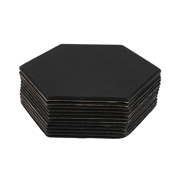 12 stuks, Geluidsabsorberende wand met hoge dichtheid voor wanddecoratie en akoestische behandeling, 30*35cm, Zwart 12 stuks, Geluidsabsorberende wand met hoge dichtheid voor wanddecoratie en akoestische behandeling, 30*35cm, Zwart