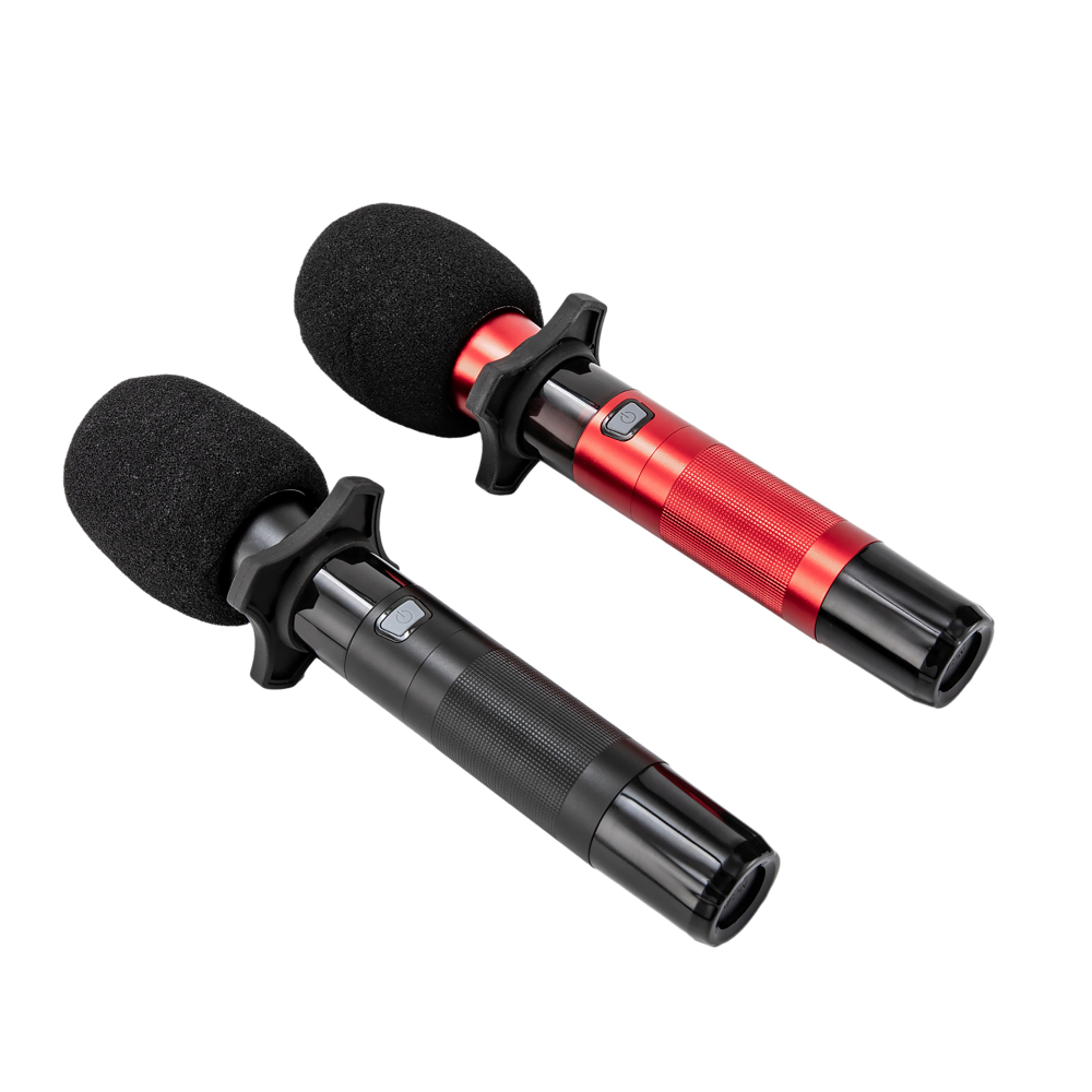 Draadloze microfoon, zangmicrofoons en ontvanger met 25 kanalen, draadloze microfoon voor karaoke zingen bruiloft DJ feesttoespraak kerkklas