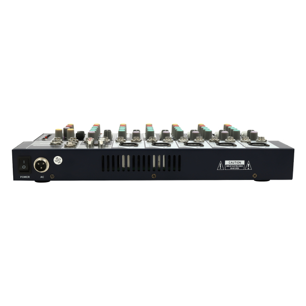Professionele 7-kanaals geluidsmixer Audio-aangedreven mixer 7-kanaals geluidsconsole Professionele 7-kanaals geluidsmixer Audio-aangedreven mixer 7-kanaals geluidsconsole