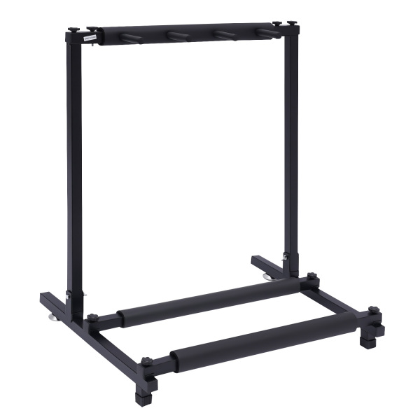 3-voudige gitaarstandaard, multi-gitaarstandaard, afneembaar ontwerp, 62,5*47*73 cm, Zwart