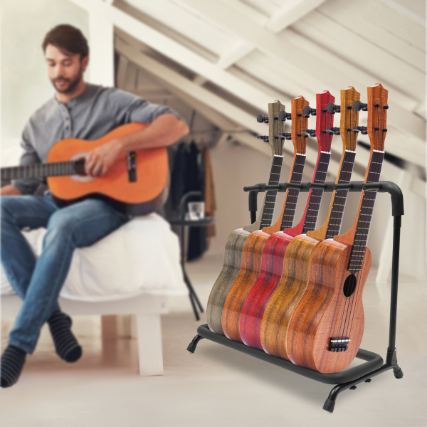 Gitaarstandaard Gitaarstandaard Basstandaard, Metalen standaard, Universele banjostandaard, 74*40*67cm, Zwart Gitaarstandaard Gitaarstandaard Basstandaard, Metalen standaard, Universele banjostandaard, 74*40*67cm, Zwart