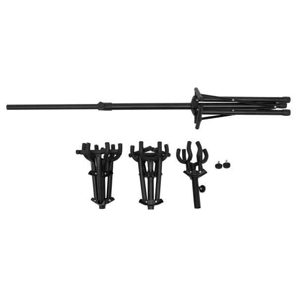 9 Multi-standaard voor gitaar, ukelele, bas, 3-laags staande standaardhouder - verticale stijl 9 Multi-standaard voor gitaar, ukelele, bas, 3-laags staande standaardhouder - verticale stijl