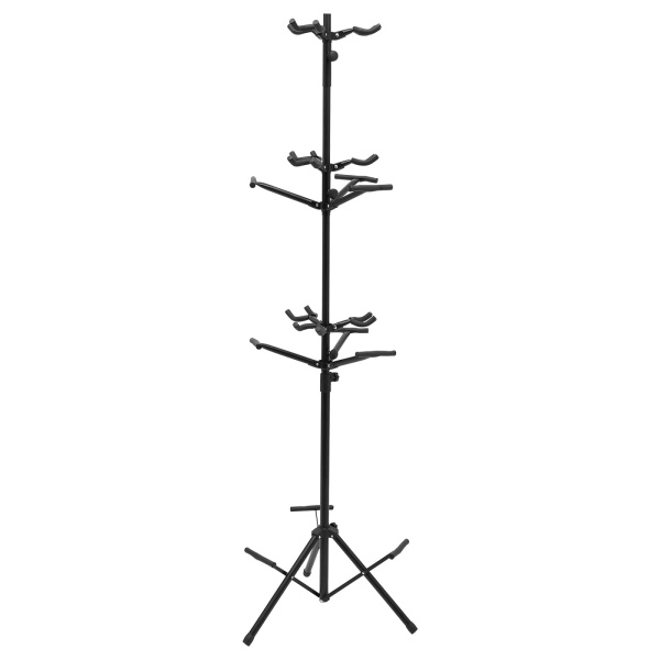 9 Multi-standaard voor gitaar, ukelele, bas, 3-laags staande standaardhouder - verticale stijl 9 Multi-standaard voor gitaar, ukelele, bas, 3-laags staande standaardhouder - verticale stijl