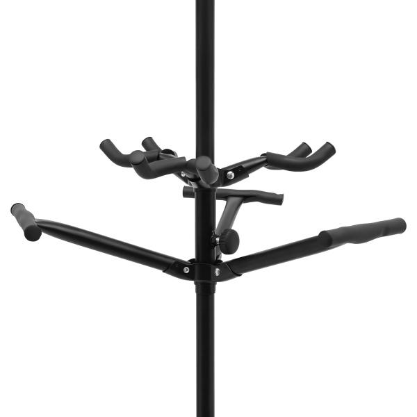 9 Multi-standaard voor gitaar, ukelele, bas, 3-laags staande standaardhouder - verticale stijl 9 Multi-standaard voor gitaar, ukelele, bas, 3-laags staande standaardhouder - verticale stijl