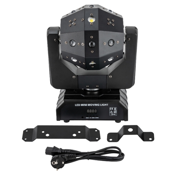 120 W, 16 LED roterende flitser drie in één, RGBW DMX, geschikt voor podiumfeesten, bruiloften 120 W, 16 LED roterende flitser drie in één, RGBW DMX, geschikt voor podiumfeesten, bruiloften
