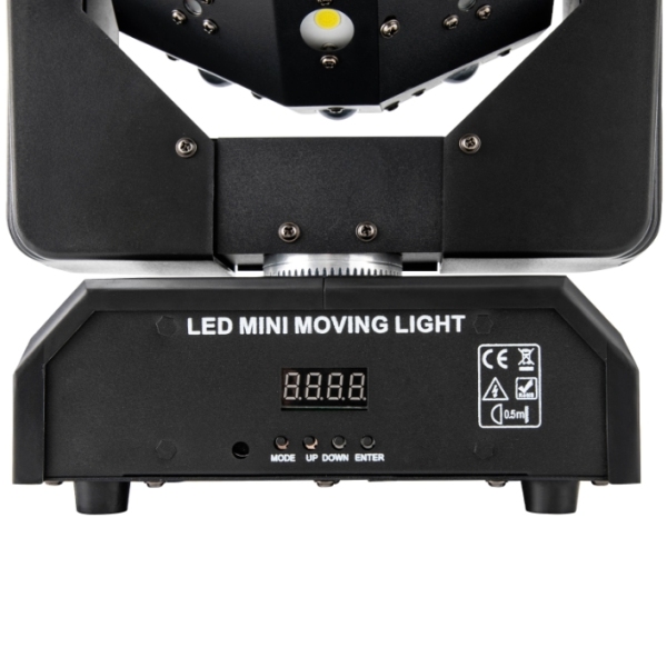 120 W, 16 LED roterende flitser drie in één, RGBW DMX, geschikt voor podiumfeesten, bruiloften 120 W, 16 LED roterende flitser drie in één, RGBW DMX, geschikt voor podiumfeesten, bruiloften