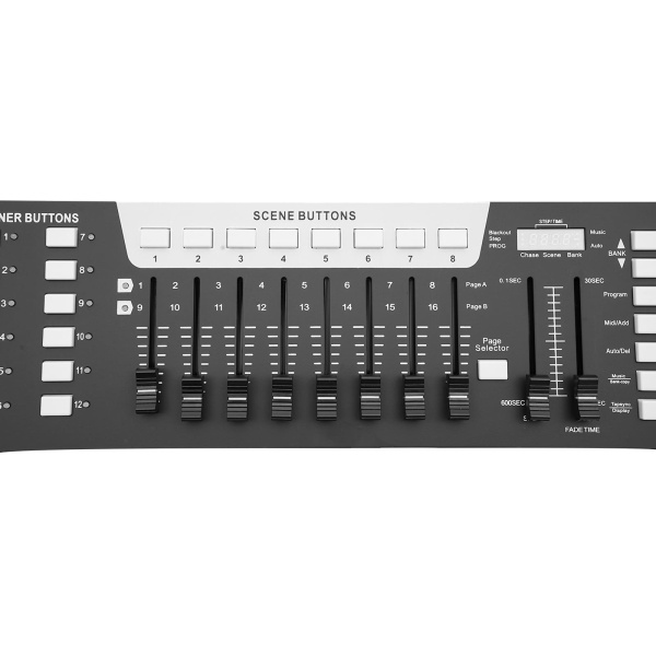 Professionele 192-kanaals DMX-controller voor podiumverlichting, slave-spotlight, DJ, club, feest