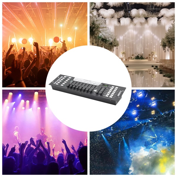 Professionele 192-kanaals DMX-controller voor podiumverlichting, slave-spotlight, DJ, club, feest