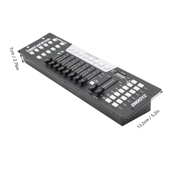 Professionele 192-kanaals DMX-controller voor podiumverlichting, slave-spotlight, DJ, club, feest