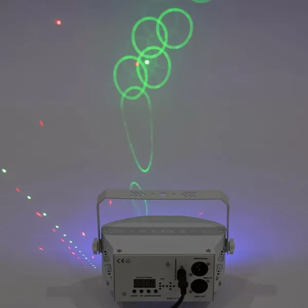 15 Lens Disco Party Light, Indoor DJ Podiumverlichting DMX 512 Geluidsgeactiveerde 192 Patronen Projector (Wit) 15 Lens Disco Party Light, Indoor DJ Podiumverlichting DMX 512 Geluidsgeactiveerde 192 Patronen Projector (Wit)