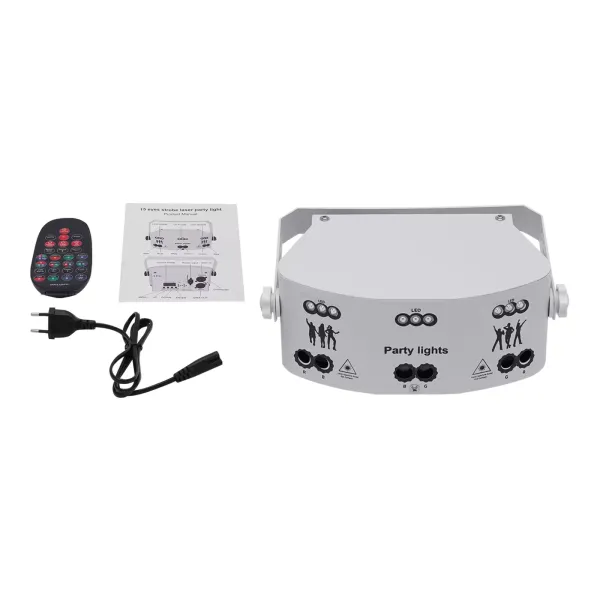 15 Lens Disco Party Light, Indoor DJ Podiumverlichting DMX 512 Geluidsgeactiveerde 192 Patronen Projector (Wit) 15 Lens Disco Party Light, Indoor DJ Podiumverlichting DMX 512 Geluidsgeactiveerde 192 Patronen Projector (Wit)