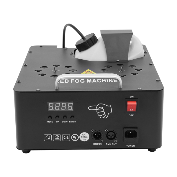 Mistmachine met lichten, rookmachine 16 kleurrijk met led-lichten, rookmachine voor feest Halloween Kerstmis DJ Disco