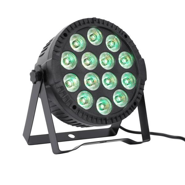 LED RGBW Spotlight, podiumspot, RGBW Spotlight, voor bruiloften, bars, concerttours, dimmen: 0-100, 22*23.5*8, zwart