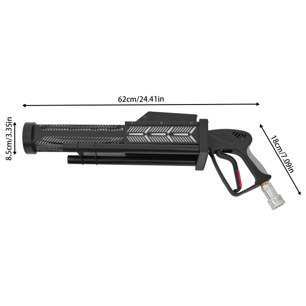 CO2-kolomspistool met blauwe LED (zonder batterij) - Euro Tip CO2-kolomspistool met blauwe LED (zonder batterij) - Euro Tip