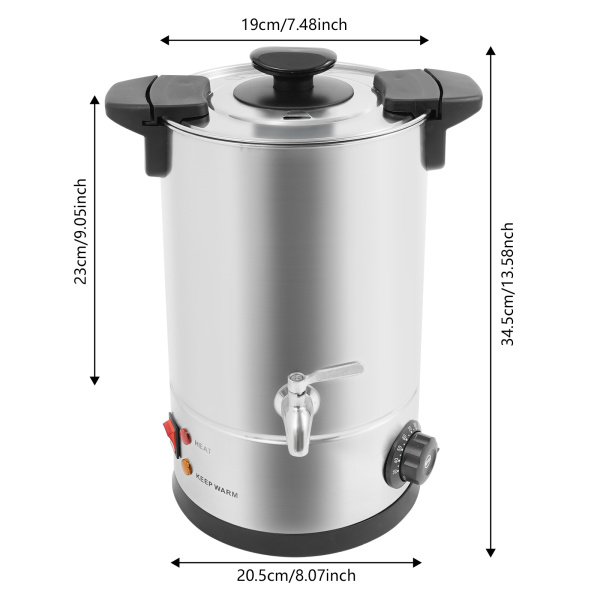 8L Wax Smeltpot voor Kaarsen Maken, Wax Smeltpot, Grote Commerciële Wax Smeltmachine