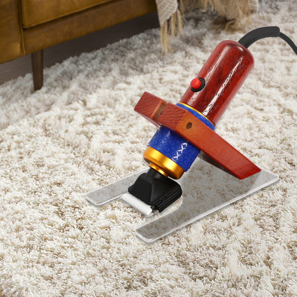 Tapijtsnijder met schaargeleider, trillingsarme tapijtsnijder, voor tapijten Tapijtsnijder met schaargeleider, trillingsarme tapijtsnijder, voor tapijten
