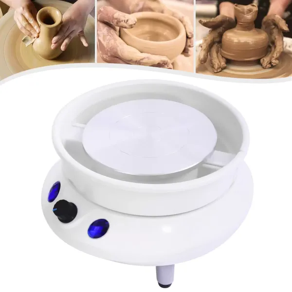 Keramische aardewerkschijven, elektrische aardewerkschijf, kinderaardewerkschijf, DIY Clay Craft, 15cm, 120W, geschikt voor thuis en op school