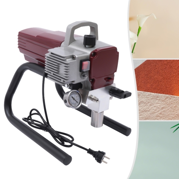1800W 220V airless verfspuit met instelbare spuitdruk en slang voor muur, plafond, hout