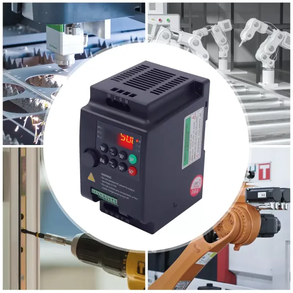 Variabele frequentieaandrijving, AC 220V/2,2KW 3HP 10A CNC VFD-converter Eenfasig naar driefasig voor toerentalregeling van de spilmotor