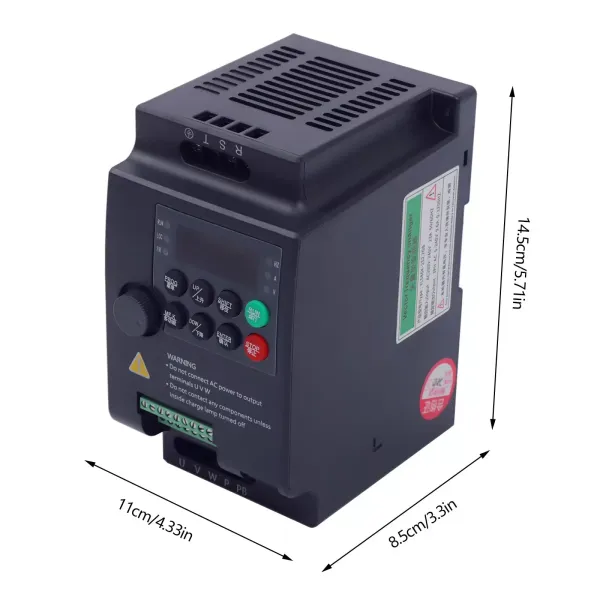 Variabele frequentieaandrijving, AC 220V/2,2KW 3HP 10A CNC VFD-converter Eenfasig naar driefasig voor toerentalregeling van de spilmotor Variabele frequentieaandrijving, AC 220V/2,2KW 3HP 10A CNC VFD-converter Eenfasig naar driefasig voor toerentalregeling van de spilmotor